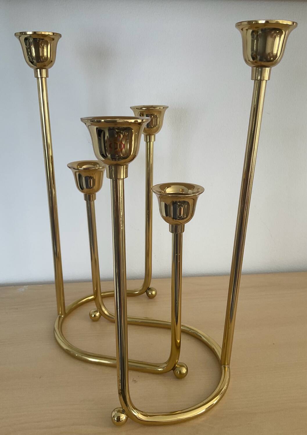 Pair of vintage brass candlesticks