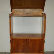 Wooden buffet TV in yew Abbey Craft Mid-Century Modern Sheraton details