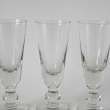 Set of 3 absinthe glasses, early 20th century