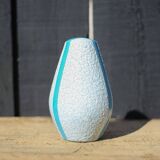 Jopeko fat lava vintage blue ceramic vase, pottery, collection, decorative vase, interior decor
