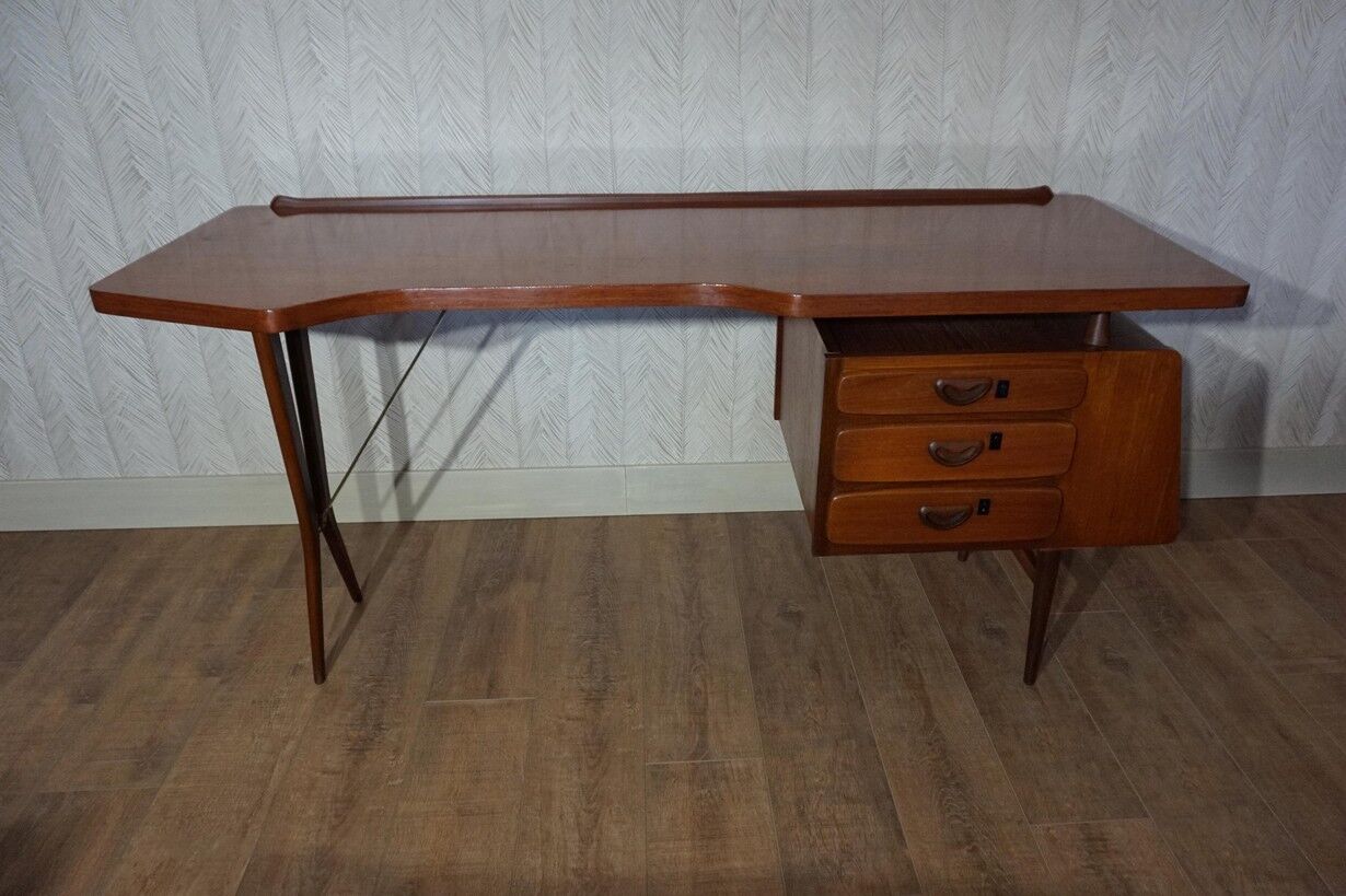 Mid-Century Dutch Modern Writing Desk by Louis Van Teeffelen for Wébé, 1950s