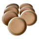 Set of 7 flat sandstone plates Sarreguemines