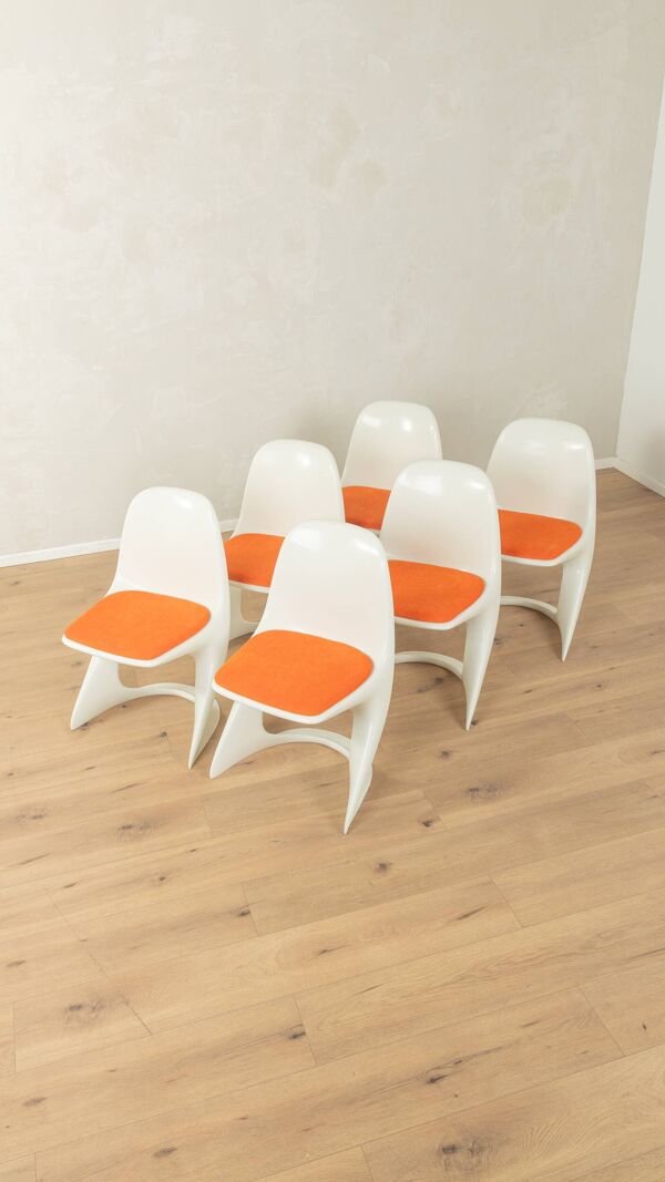 Chaises Casalino par Alexander Begge pour Casala, années 1970, ensemble de 6