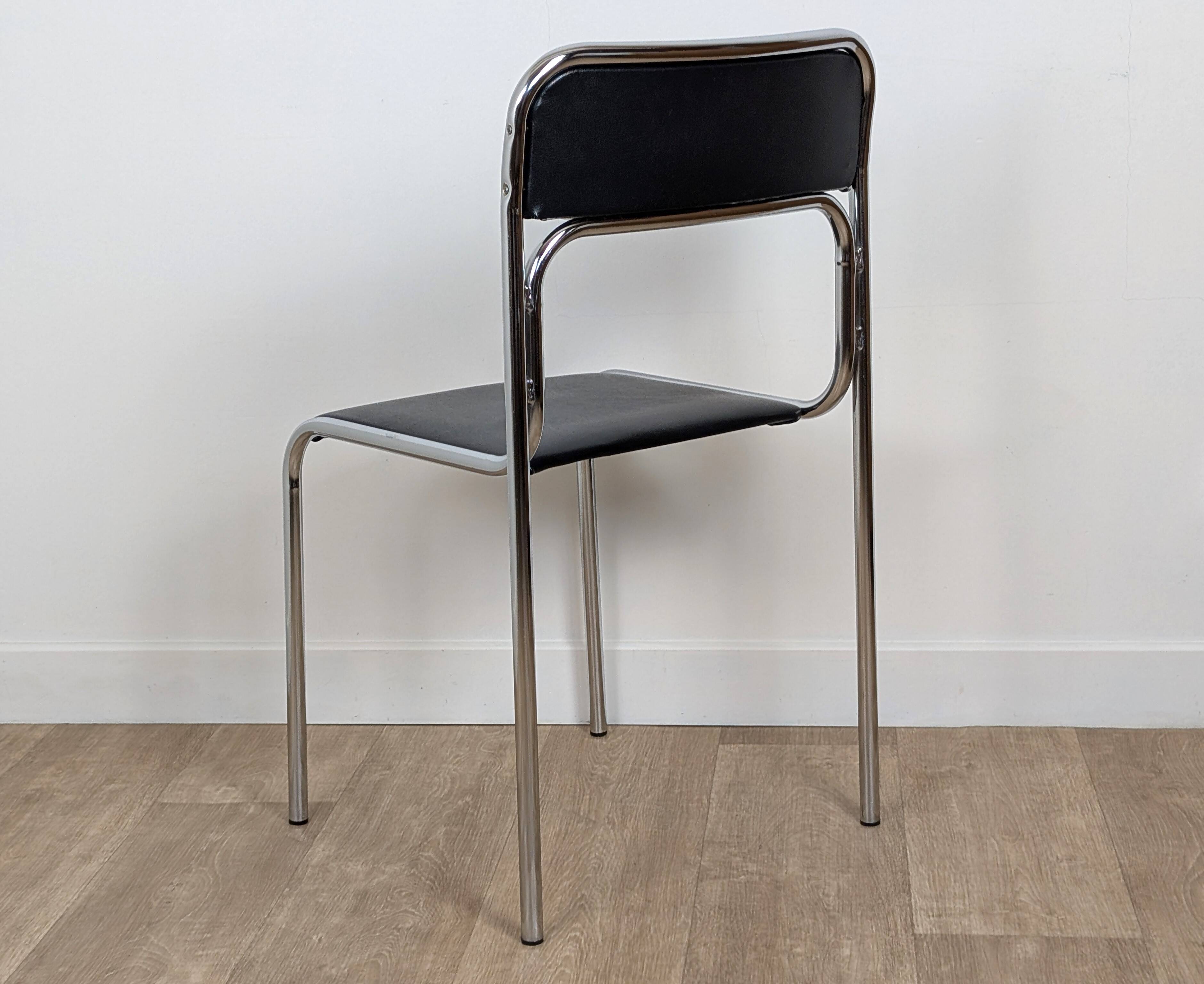 Pair of chrome chairs