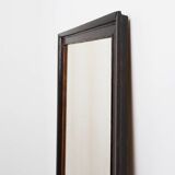 Miroir belge Art Déco en bois avec verre vieilli, vers 1930