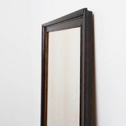 Miroir belge Art Déco en bois avec verre vieilli, vers 1930