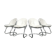 Set of 4 “Pascale” wire chairs designed by Gastone Rinaldi for Thema