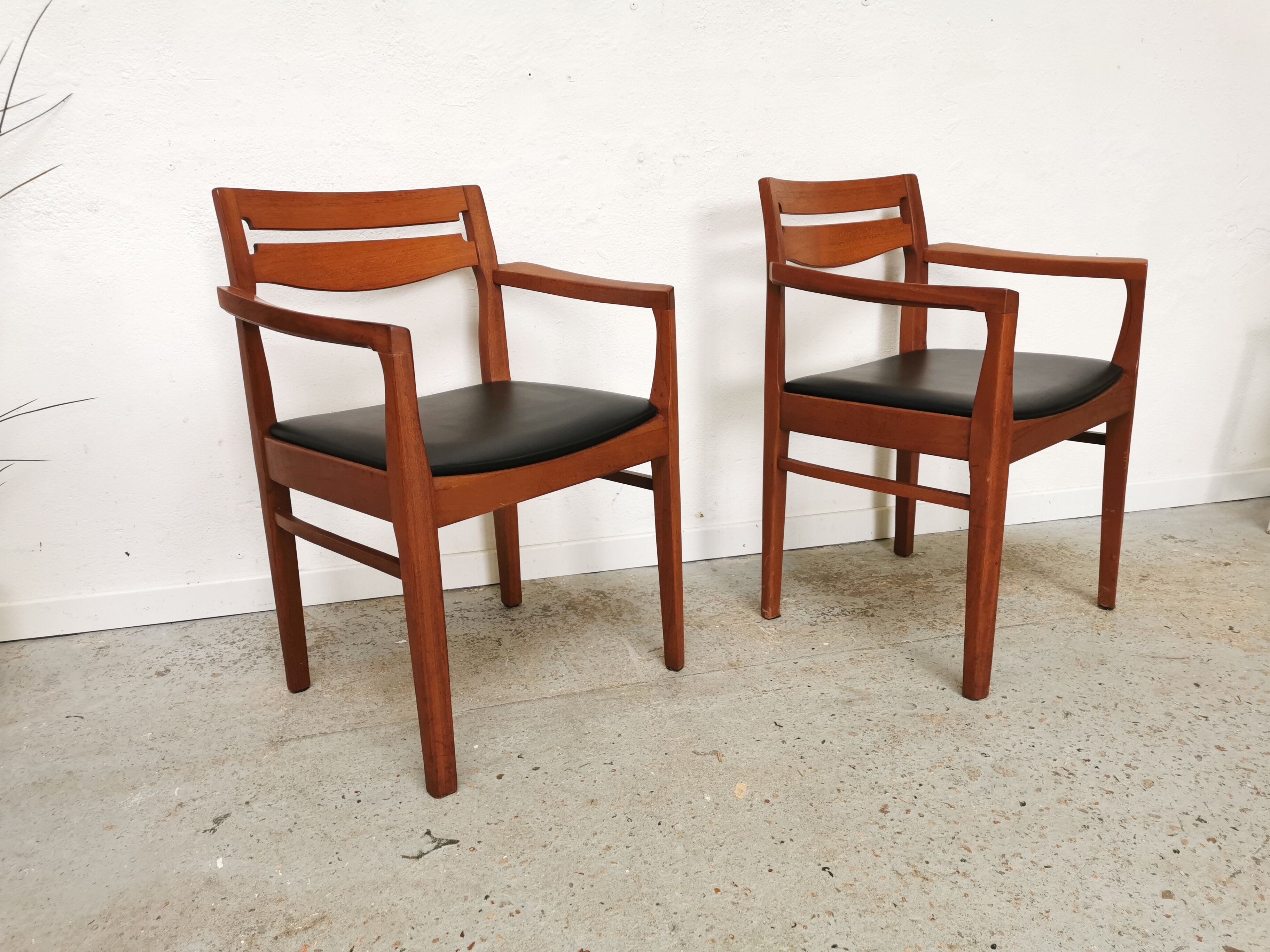 Set de 4 chaises scandinaves vintage teck