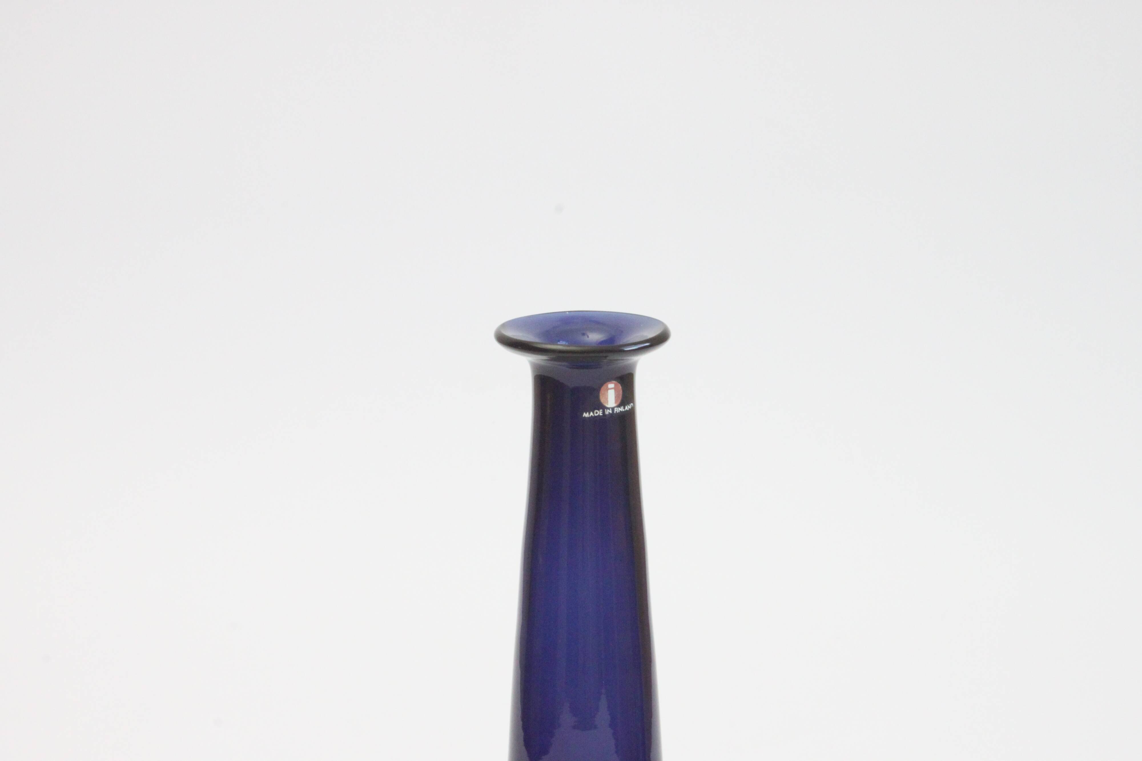 Timo Sarpaneva vase model 2504 for Iitala, Finland 1964