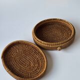 Woven rattan box 1960