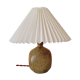 Upcycled lamp in pleated sandstone lampshade