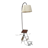 Vintage rope floor lamp magazine door