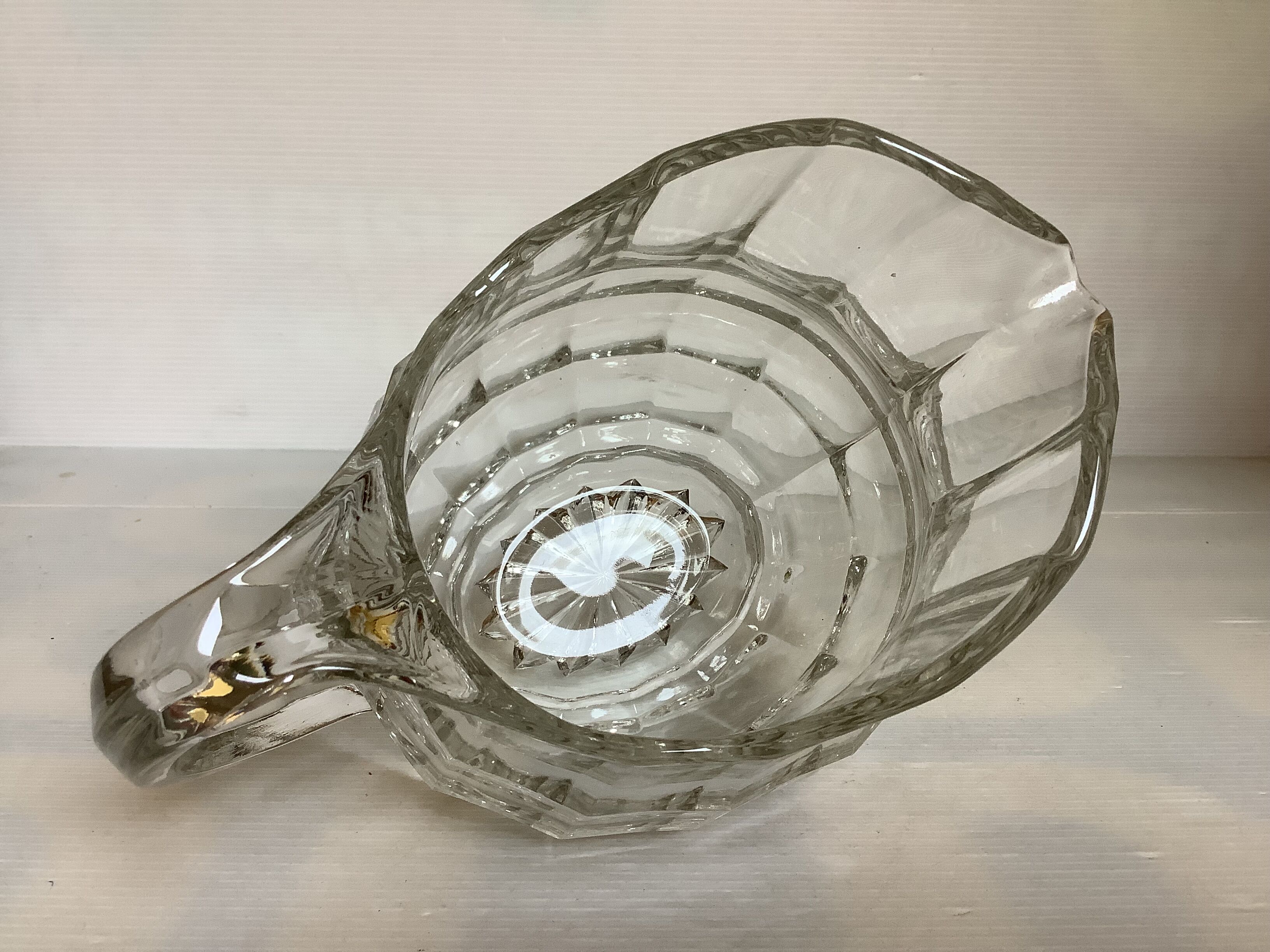 Large round glass jug