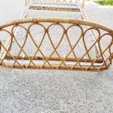 Rattan basket bed