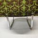 Vintage 1970s smoked glass chrome coffee table