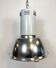 Industrial aluminium lamp with iron grid from siemens, 1980’s