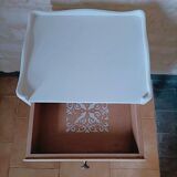 Restored vintage bedside table - Scandinavian style - unique piece