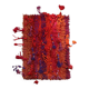 Tapis Rya suédois vintage, champ de couleur abstrait “Coucher de soleil”, vers 1960 — 150 × 220 cm — 1C1282