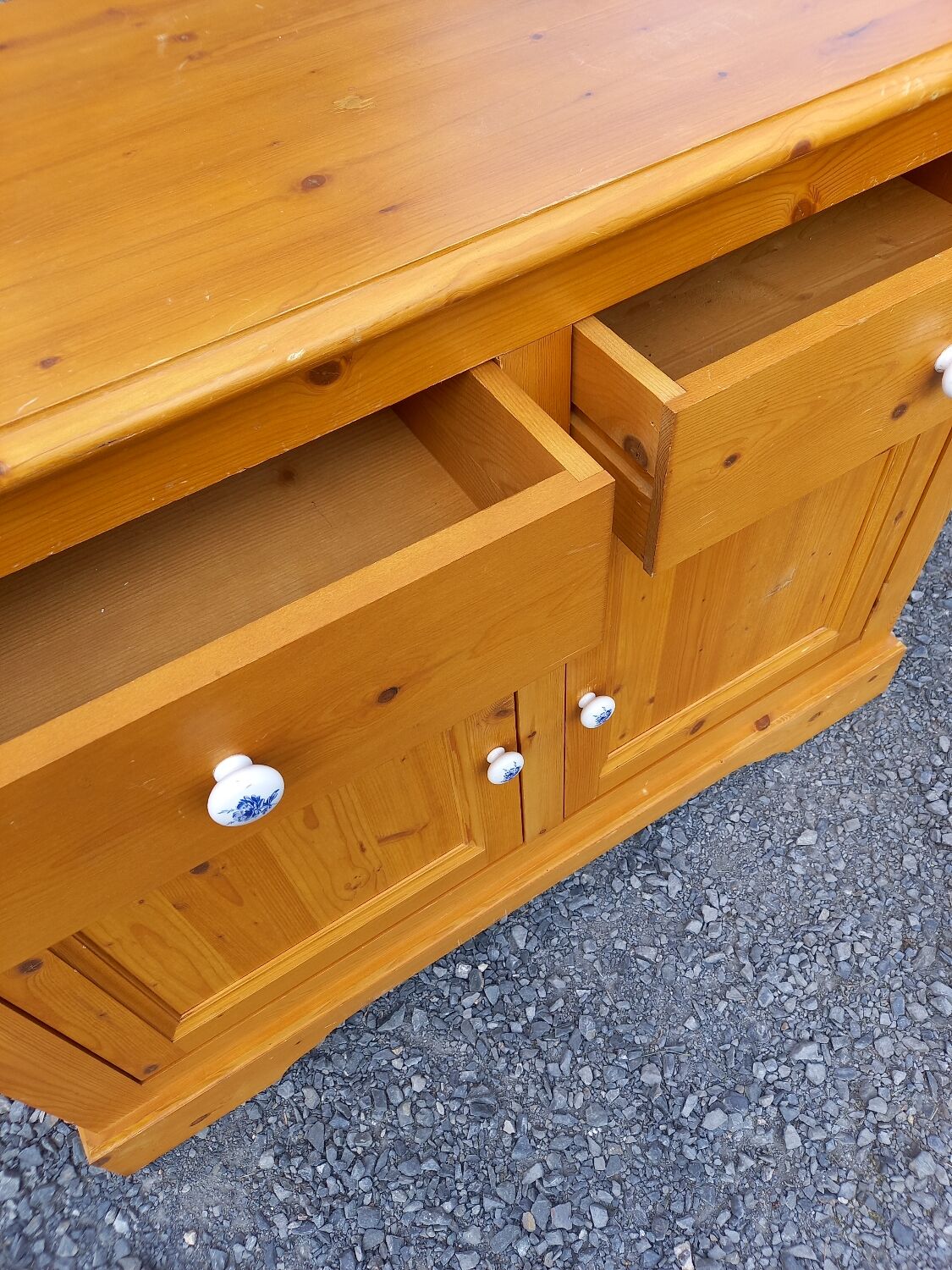 Vintage fir sideboard