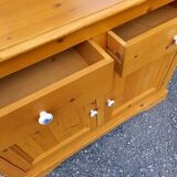 Vintage fir sideboard