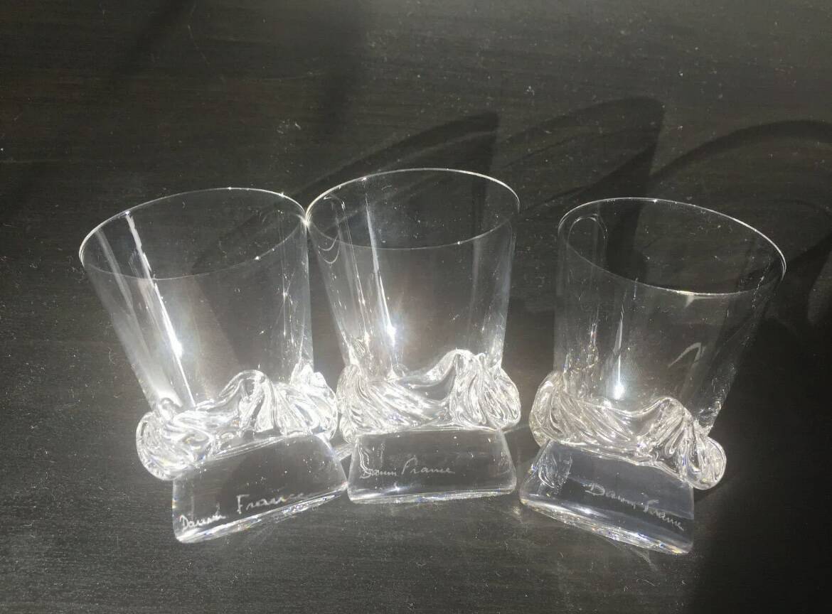 Verre en cristal daum france modèle sorcy