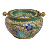 Enamelled brass ashtray