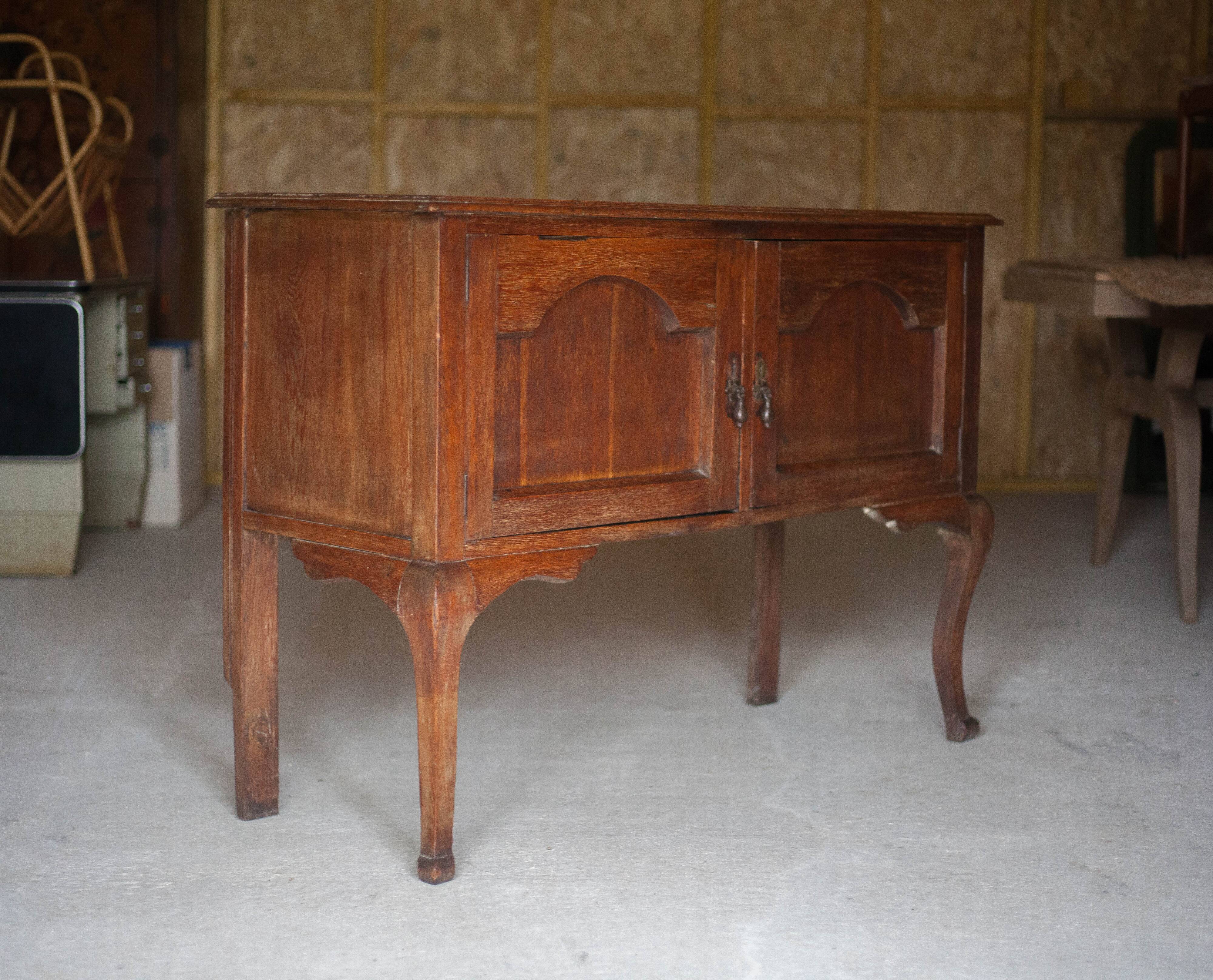 Buffet 2 portes, meuble bois, buffet sur pied, meuble de rangement vintage