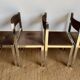 Suite de 4 chaises Sigma vintage en chrome et velours – design années 70