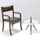 Tripod Beech and Glass Side Table in the Style of Cesare Lacca, Italy, 1980s