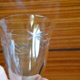 Set of 6 wine glasses with stylized branch motif