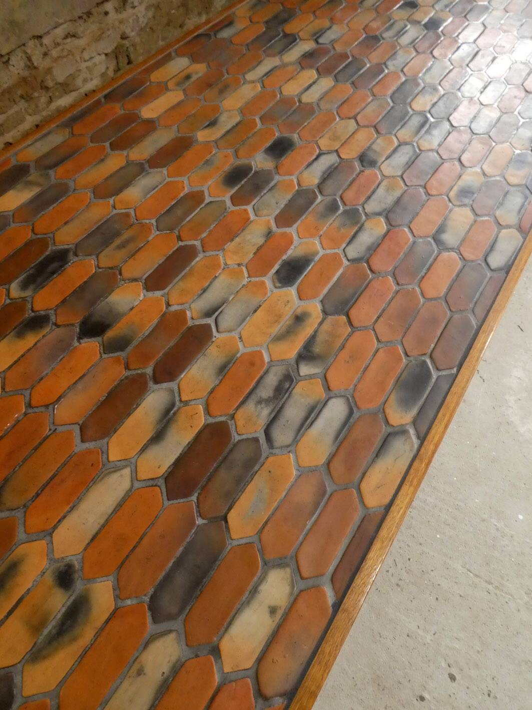 stoneware dining table, 1970