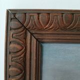 Painting on wood "seaside"