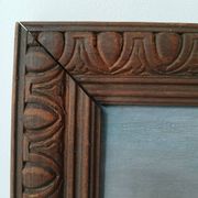 Painting on wood "seaside"