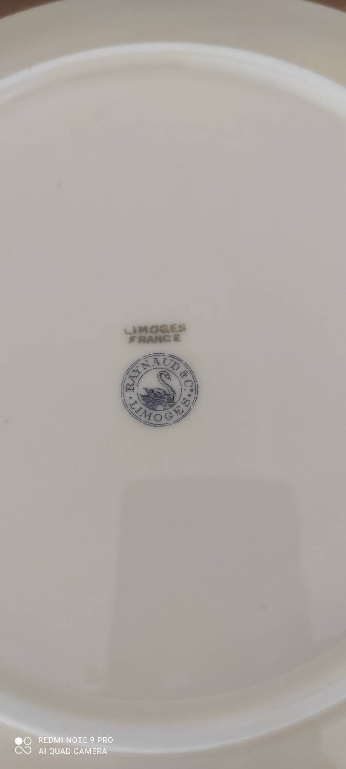 Dishware Service Raynaud et Cie Limoges