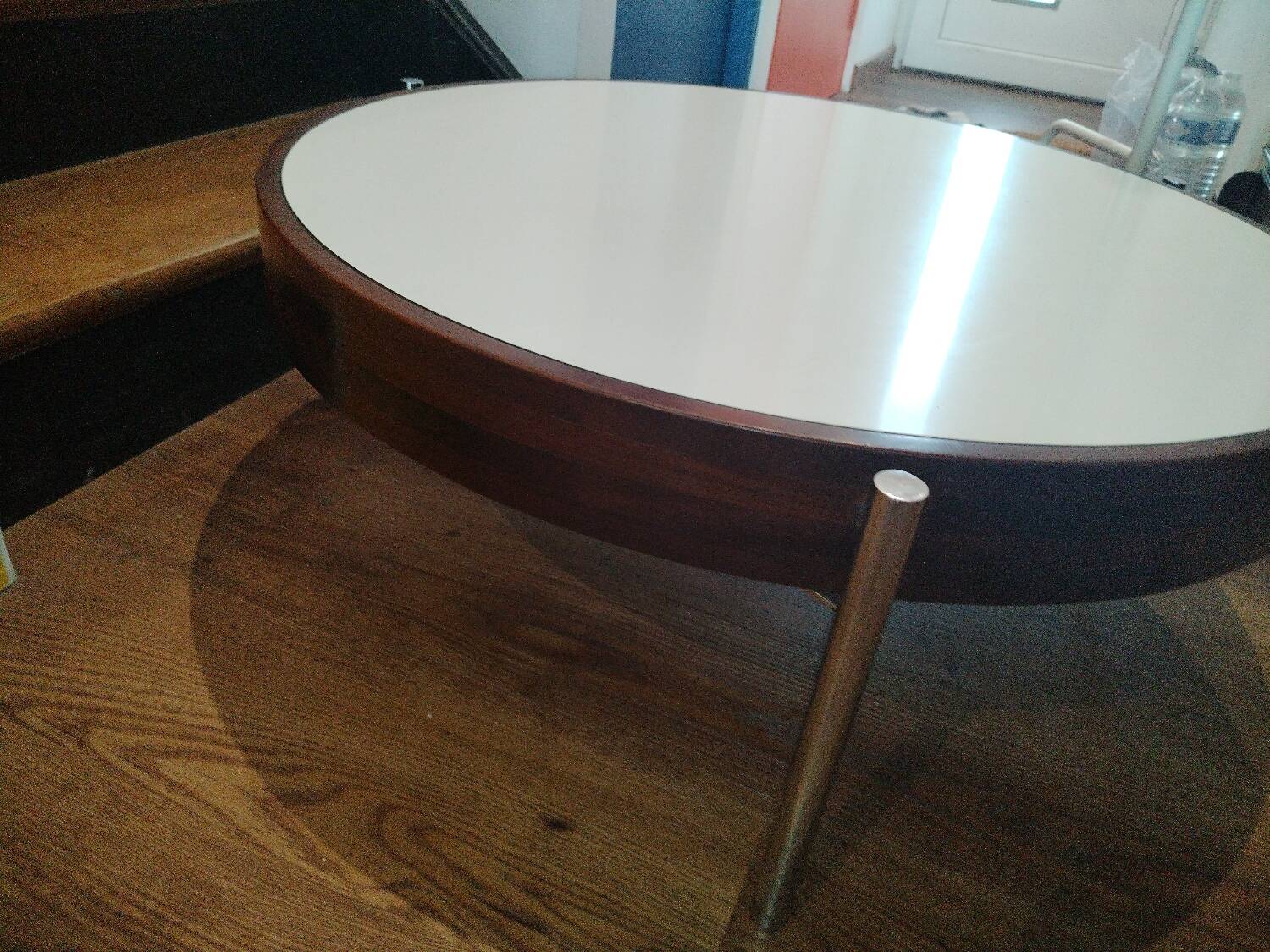 Teak tripod coffee table, 1970s