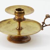 Brass hand candle holder