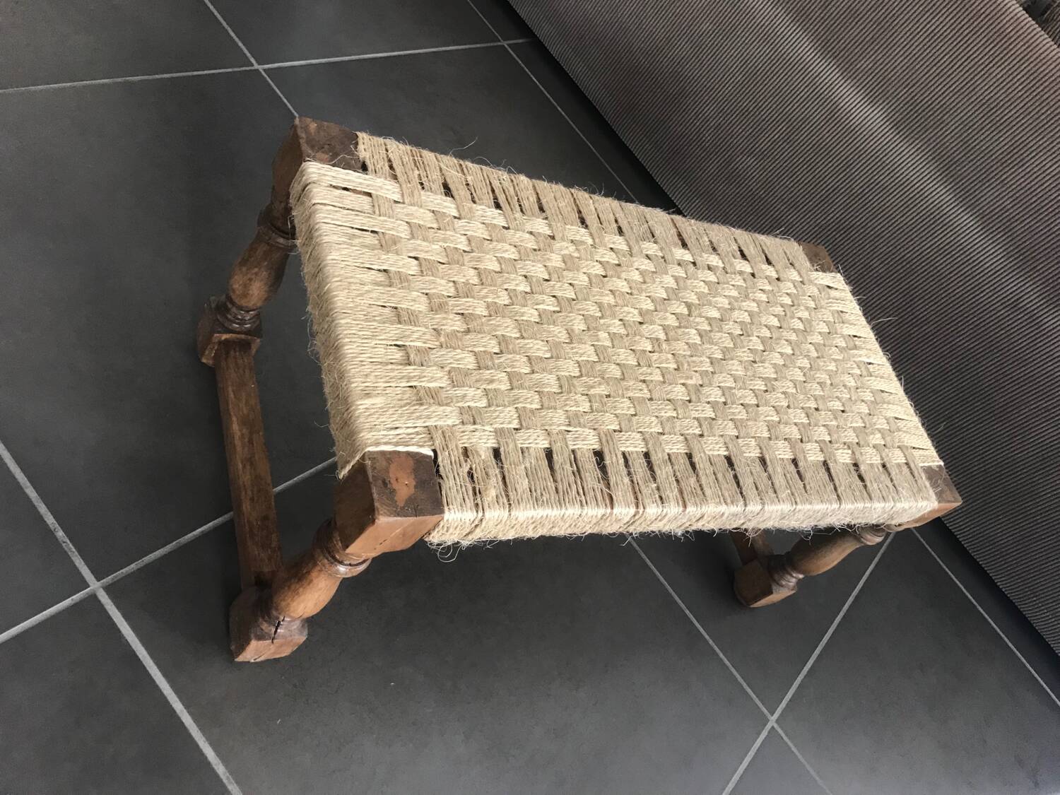 Banc bois et corde