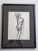 Study of a male nude, original drawing attributed to Maurice De Bus, 1960s, 40 x 30 cm