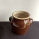 Enamelled stoneware pot