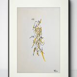 Original abstract work signed dated 99 or 77