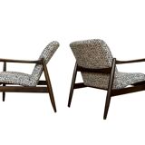 Customizable Pair Of Mid Century Armchairs GFM64 By Edmund Homa, 1960's