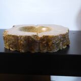 Imposing vintage alabaster ashtray