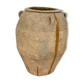 Antique mediterranean spanish terracotta olive jar