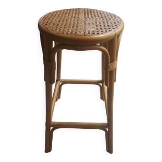 High rattan bar stool