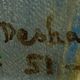 Table hst "vase with bouquet of flowers" early xx ° signed deshairs + frame