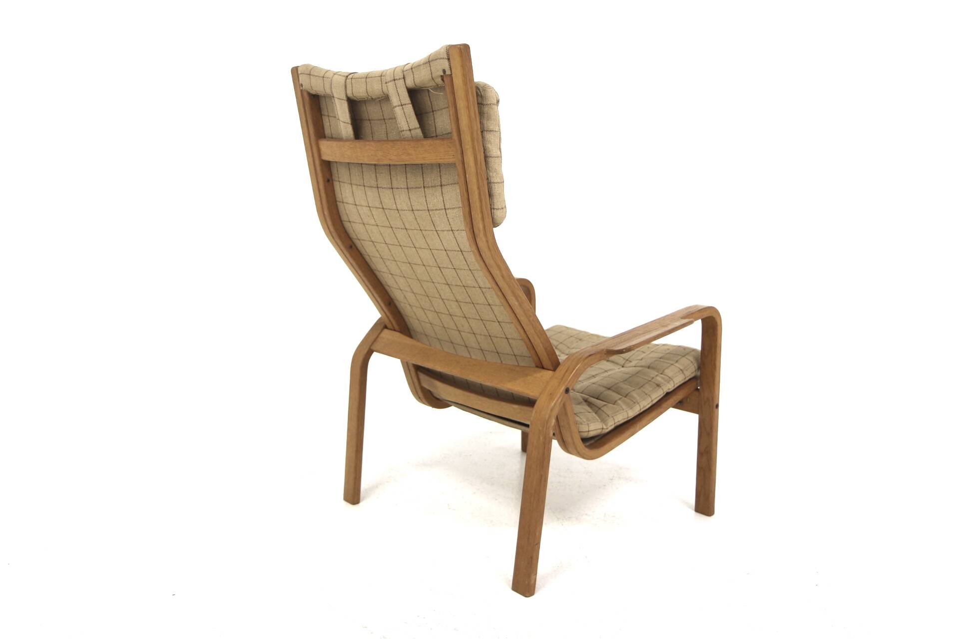 Scandinavian oak armchair, Yngve Ekström, Sweden, 1970