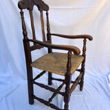 Pair of rustic mulched armchairs