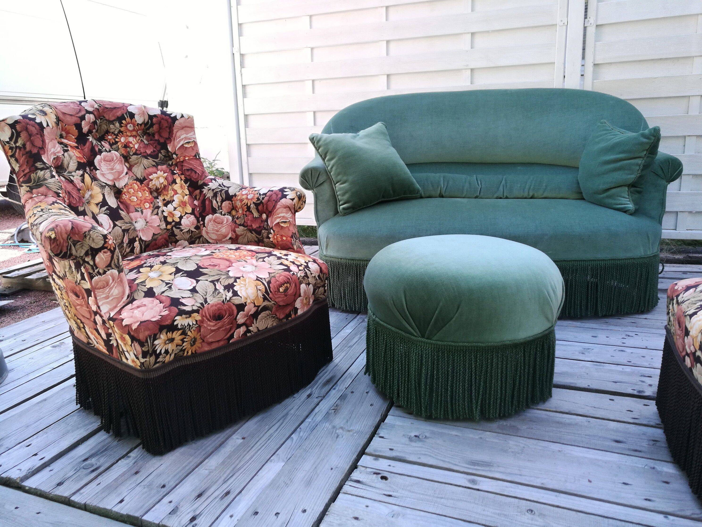 Vintage velvet sofa 50