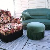 Vintage velvet sofa 50