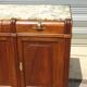 Art Deco sideboard in walnut with a marble top